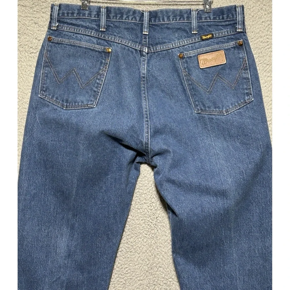 Vintage Wrangler Jeans Mens 40X36‎ Blue 13WMZ Cowboy Cut Heavyweight Denim USA
